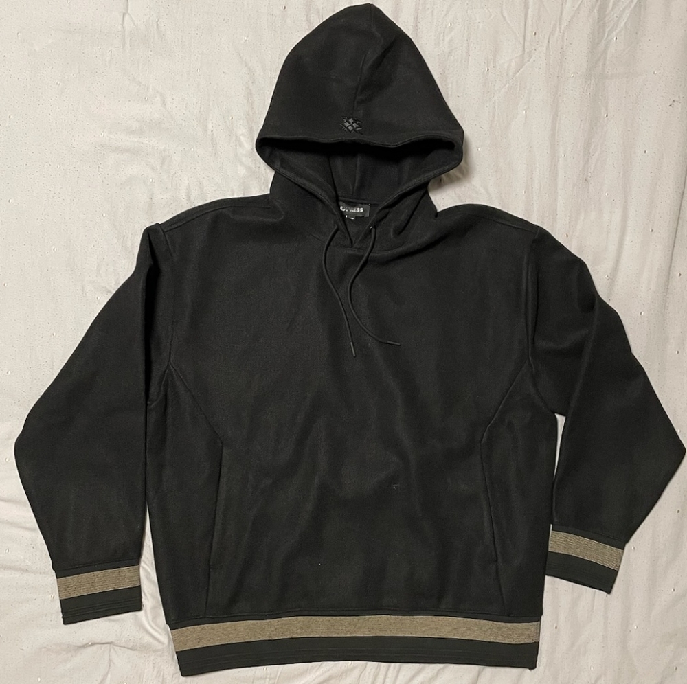 Express luxury feel hoodie black men's size Large
